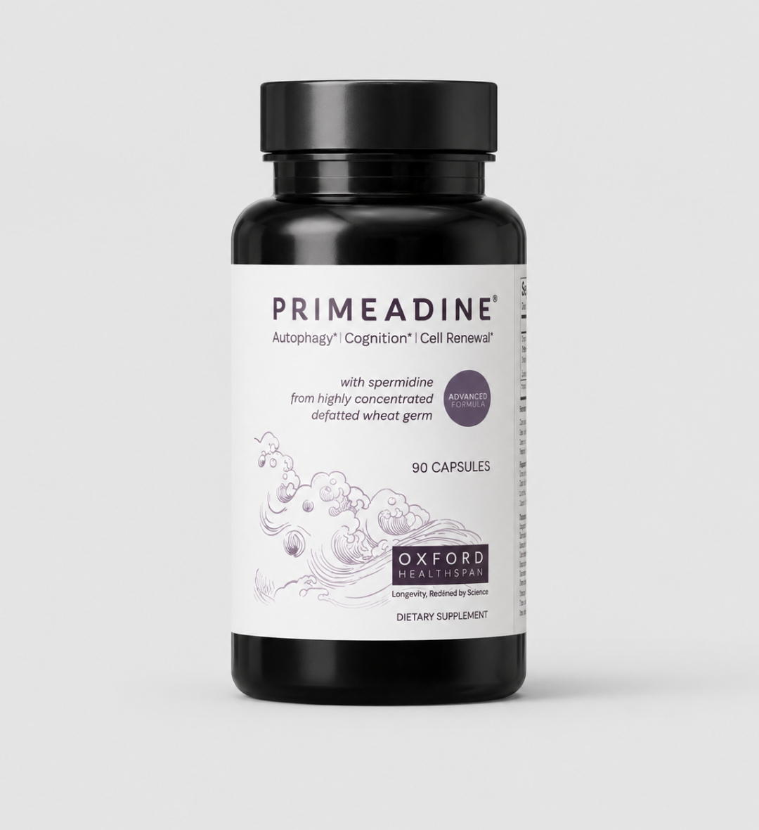 Primeadine® Original Whole-Food Spermidine Supplement - 1 Bottle / 30 Day Supply