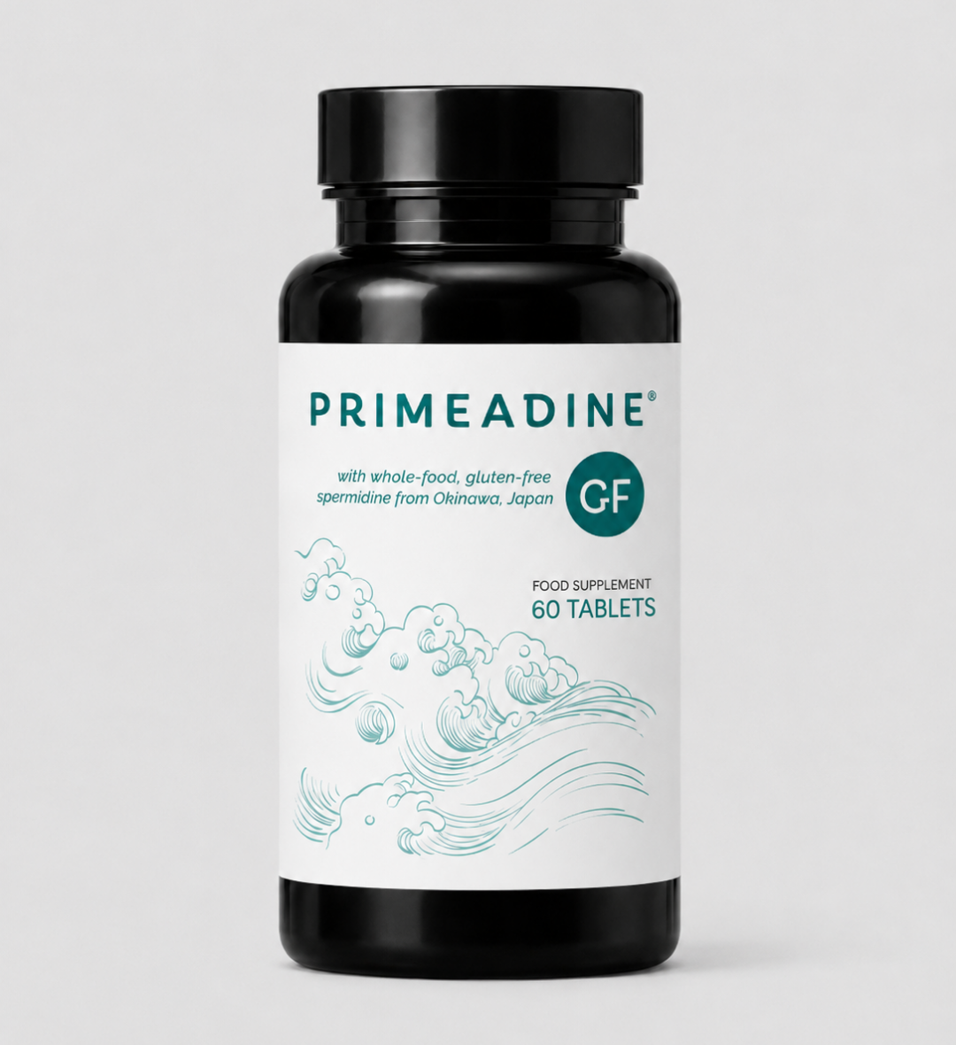 Primeadine® GF Gluten-Free Whole-Food Spermidine Supplement - 1 Bottle / 30 Day Supply