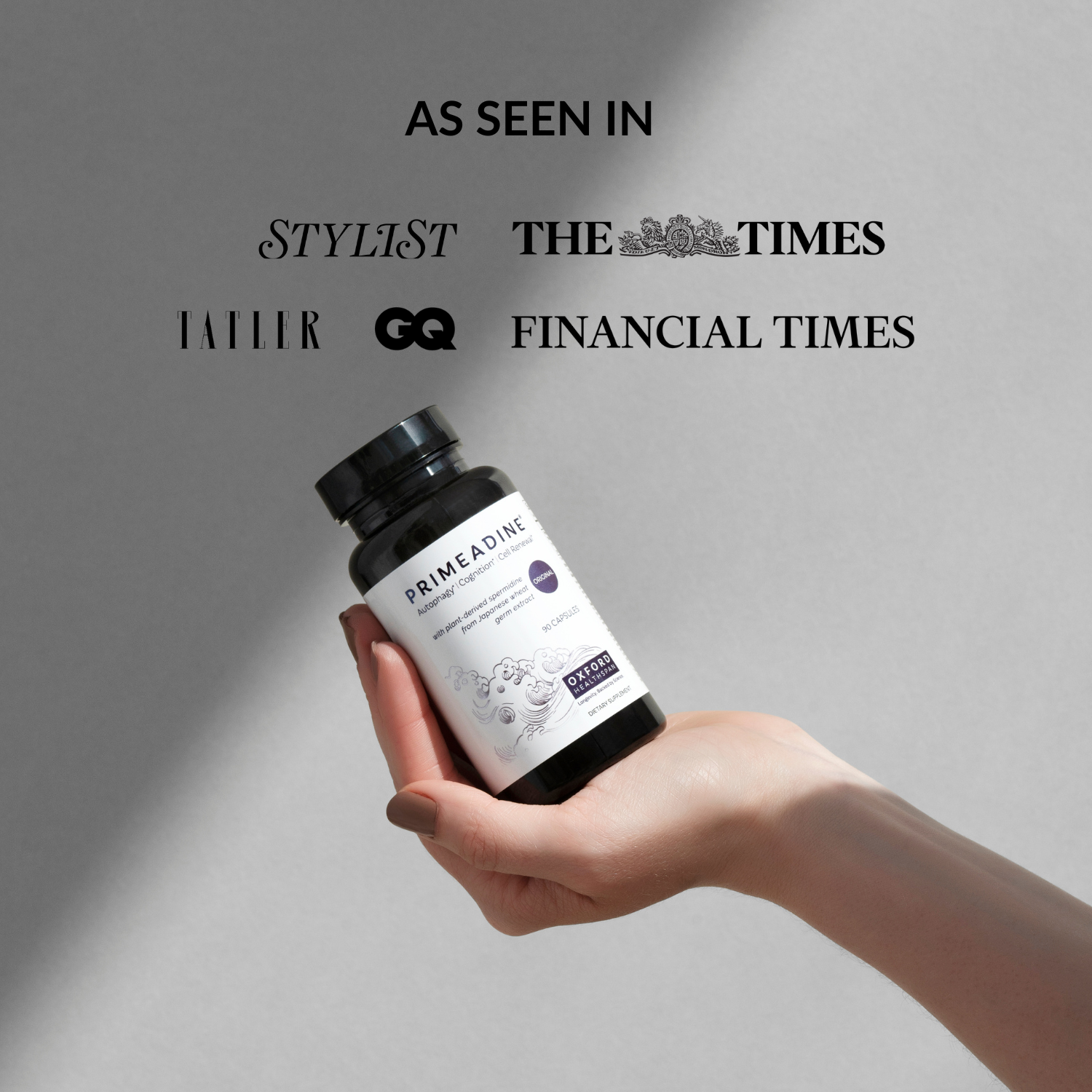 Primeadine® Original Spermidine Supplement - 3-Bottle Bundle / 90 Day Supply