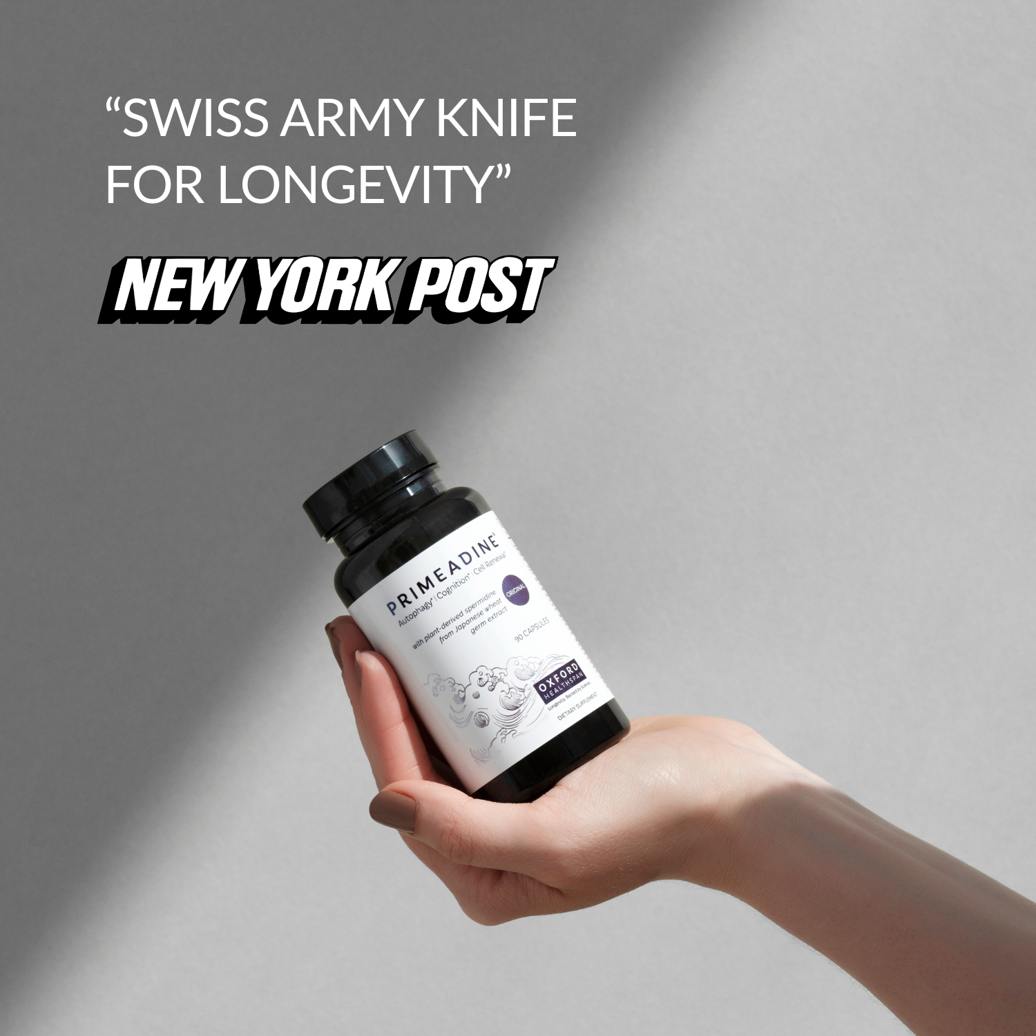Primeadine® Original Spermidine Supplement - 1 Bottle / 30 Day Supply