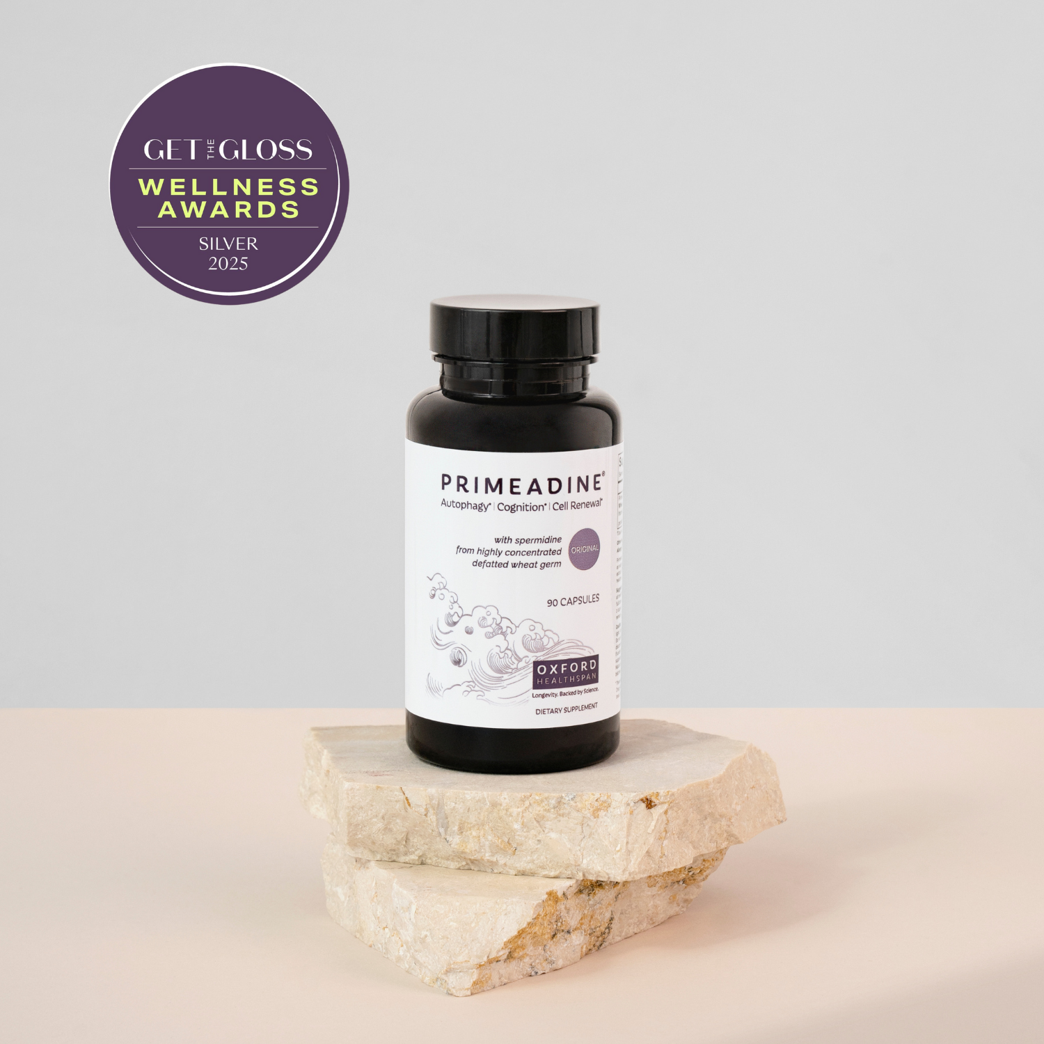 Primeadine® Original Spermidine Supplement - 1 Bottle /  30 Day Supply