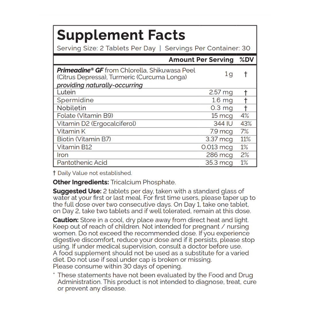 Primeadine® GF Gluten-Free Spermidine Supplement - 3-Bottle Bundle / 3-Month Supply